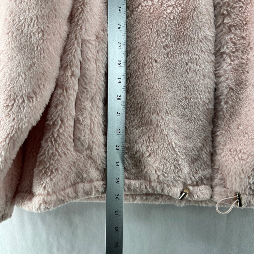 Disney Parks Minnie Mouse Sherpa Jacket Womens Size XL Full Zip Mock Neck Pink - Picture 9 of 12